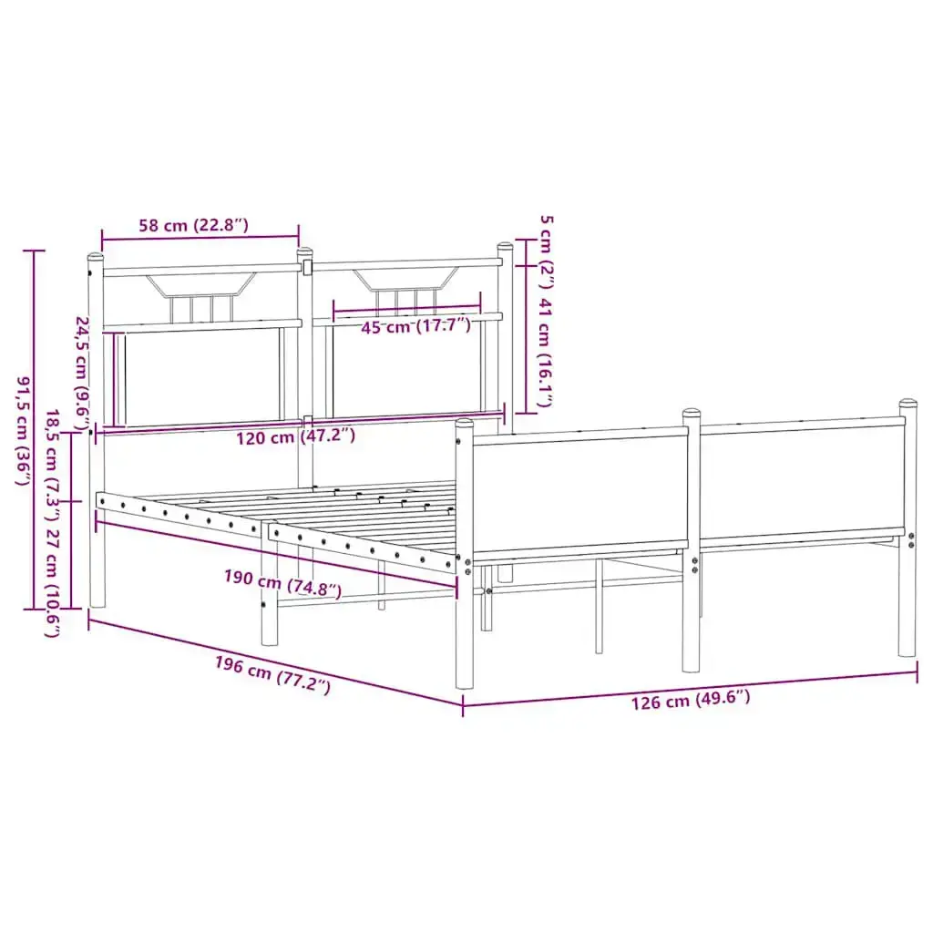 VidaXL 4106977 bed frame 4106977 Photo 10
