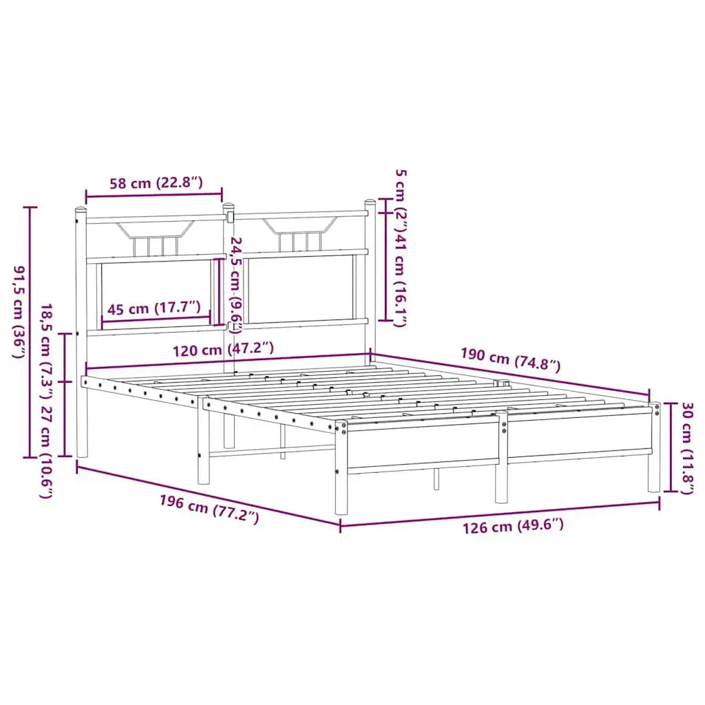 VidaXL 4106887 bed frame 4106887 Photo 10