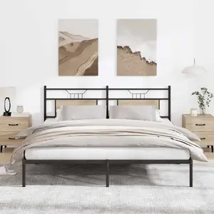 Каркас кровати VidaXL 160x200 см, отделка дуб сонома, без матраса