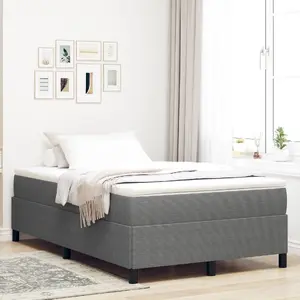 Каркас кровати VidaXL 120 x 190 x 35 см Светло-серое дерево