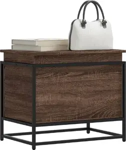 Сундук для хранения VidaXL 60x40x51,5 см, коричневый дуб, с крышкой