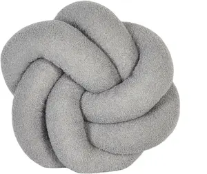 Декоративная подушка Beliani ANGELONIA Bouclé 45 x 45 см, серый однотонный