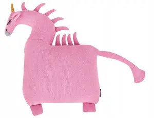 Детские хлопковые подушки Beliani LAMMI 45 x 45 см, с единорогом, розовые (2 шт.)