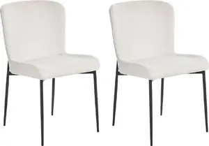 Dining chair set Beliani ADA, 2 pieces, off-white