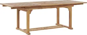 Paplašināms dārza galds Beliani JAVA 160/220 x 90 cm no akācijas koka