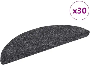 Накладки на ступени самоклеящиеся VidaXL набор 30 шт тёмно‑серые 56×17×3 см