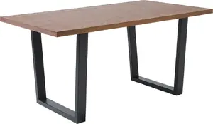 Обеденный стол Beliani AUSTIN 160 x 90 см тёмное дерево