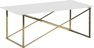 Журнальный стол Shumee EMPORIA — бело‑золотое покрытие (модель 179208)