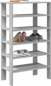 vidaXL Półka na buty, szary dąb sonoma, 61x32x105 cm