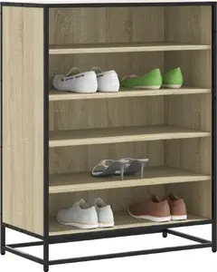 Тумба для обуви VidaXL модель 3300871, отделка дуб сонома, 75×38×97,5 см