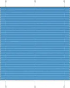 Плиссированная штора VidaXL 115x150 см синяя — ширина ткани 114,4 см
