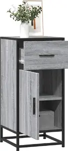 Шкаф VidaXL 35,5x35x76 см, серый дуб Sonoma, древесный материал