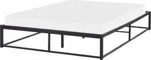 Металлическая кровать Beliani VIRY 140 x 200 см черная – каркас для матраса, стальная конструкция