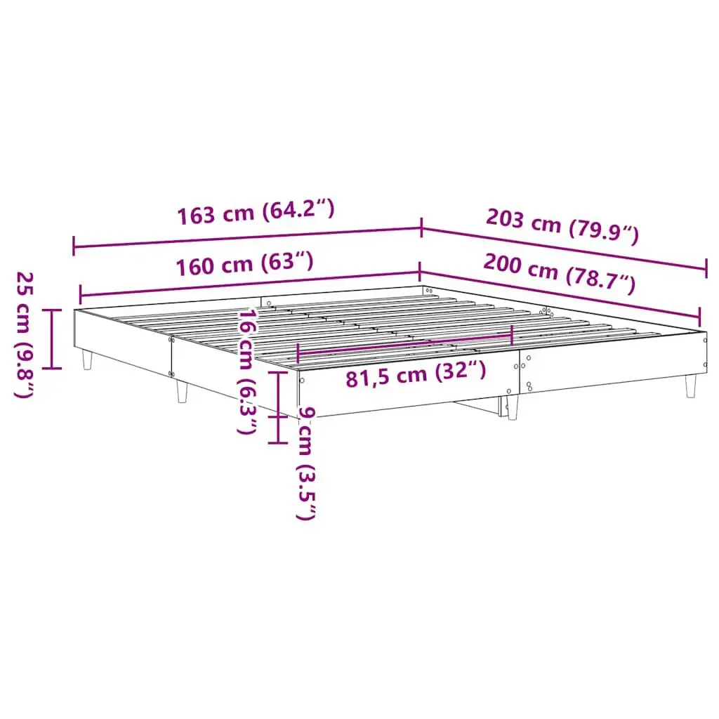 VidaXL 3329034 bed frame 3329034 Photo 9