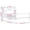 VidaXL 4106975 bed frame 4106975 Photo 10
