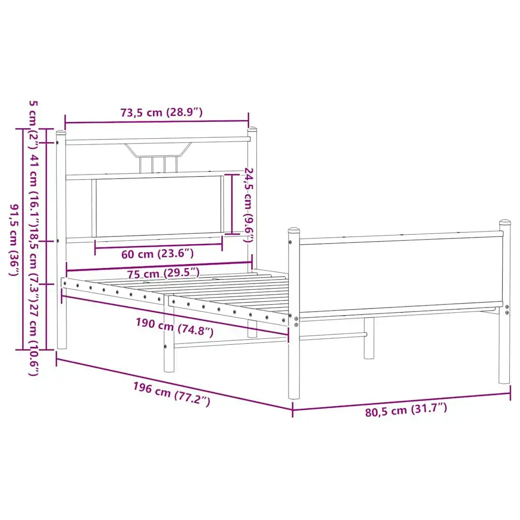 VidaXL 4106916 bed frame 4106916 Photo 10