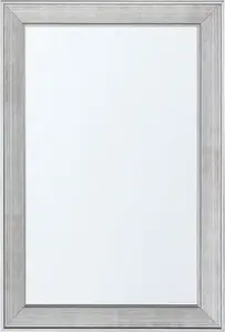 Wall mirror Beliani BUBRY 61 x 91 cm silver — rectangular framed mirror