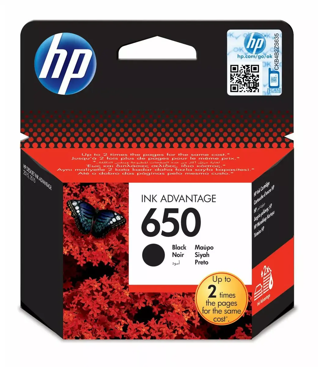 Картридж HP 650 Черный Photo 3
