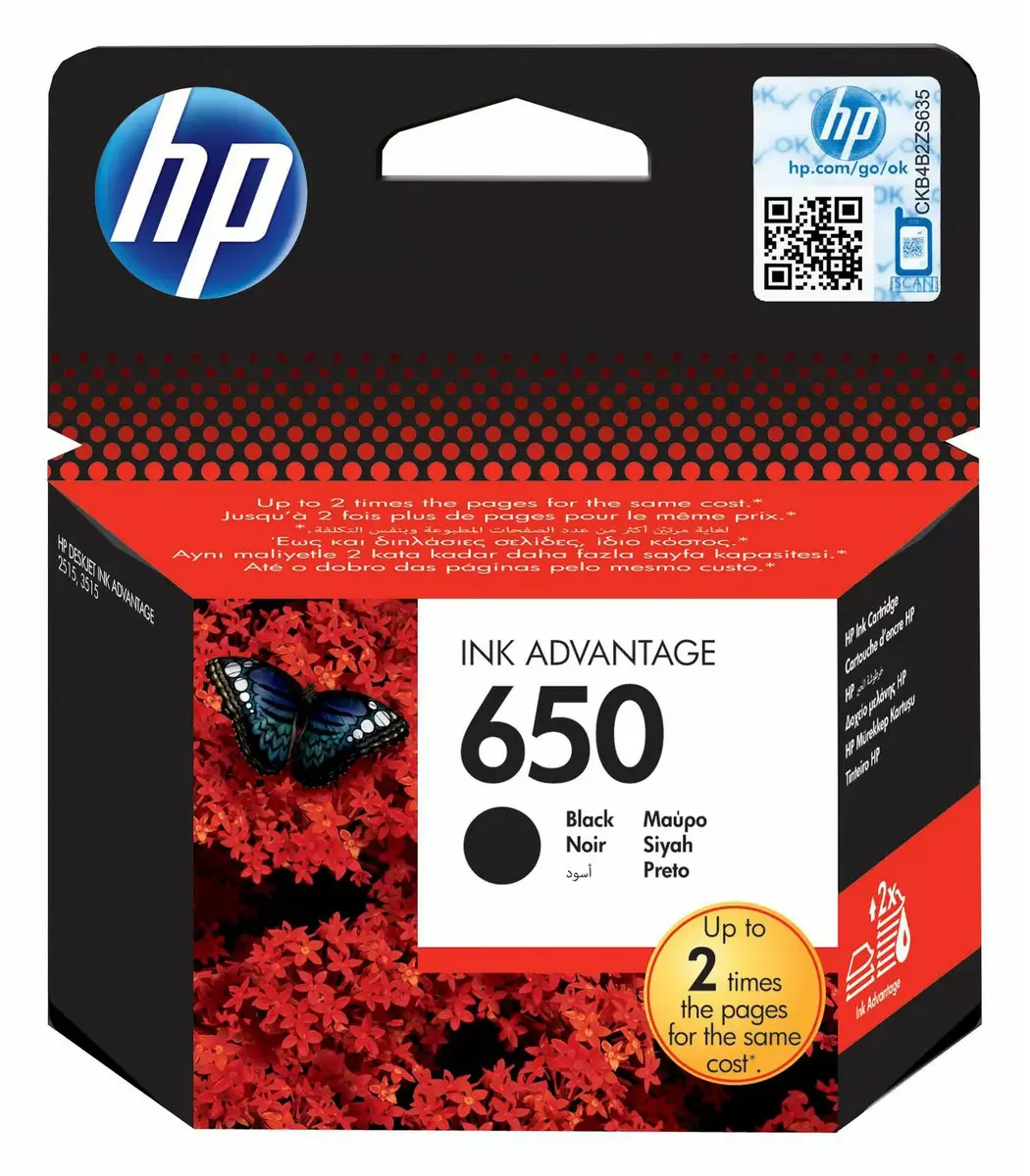 Картридж HP 650 Черный Photo 4