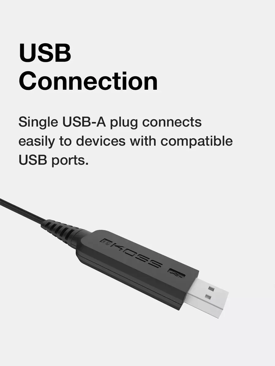 Austiņas Koss CS195 USB Photo 6