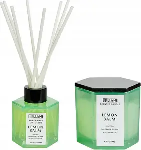 Scent set Beliani Classy Tint — soy candle and reed diffuser with melissa scent