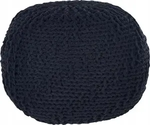Подушка Beliani Puf 50 x 35 см черная PRIENE