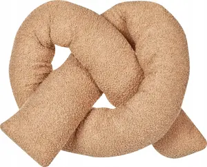Decorative cushion Beliani GLADIOLUS 172 x 14 cm teddy light brown