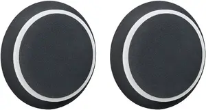 Sienas lampa Beliani SEMNON LED komplekts 2 gab., metāls, melns