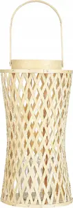 Bamboo lantern Beliani MACTAN 38 cm — decorative outdoor/indoor lamp