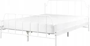 Metāla gulta Beliani MAURESSAC 140 x 200 cm balta