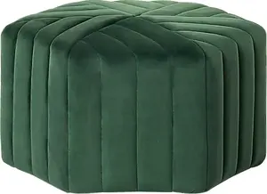 Пуф Beliani Murietta 29 x 53 x 48 см зелёный велюр