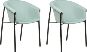  dining chairs set Beliani AMES, 2-piece, mint