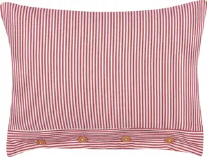 Decorative cushion Beliani AALITA, cotton cover, red
