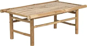 Dārza galdiņš Beliani TODI bambusa koks 80 x 45 cm gaišs