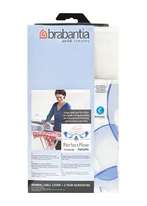 Чехол для гладильной доски BRABANTIA 100703 Cotton Blue, ширина 450 мм, толщина 9 мм