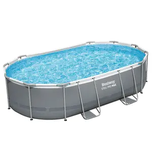 Framed pool Bestway Power Steel Oval 4.88 x 3.05 x 1.07 m, capacity 10,949 L, pump 3,028 L/h, ladder 1.07 m