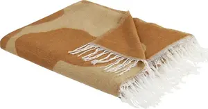 Blanket Beliani BANGRE! model 338350 — 130 x 170 cm, beige–orange