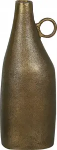 Decorative aluminium vase Beliani SAMBHAR model 46 cm in brass-gold finish