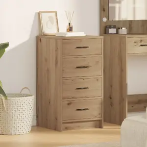 Комод VidaXL модель 865063 в отделке «ремесленный дуб», MDF 40 x 41 x 75 см