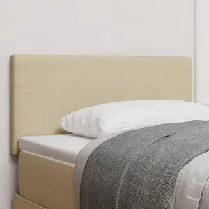 Headboard VidaXL 42007044 simple design velvet fabric light green gray 80 cm