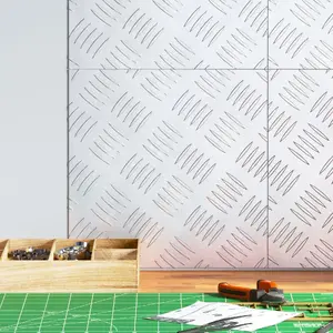 Антискользящие алюминиевые пластины 4 шт., VidaXL, модель 4104284, 30×30 см каждая