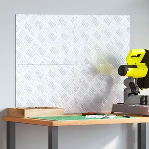 Алюминиевые рифленые пластины противоскользящие набор 4 шт VidaXL 40×30 см