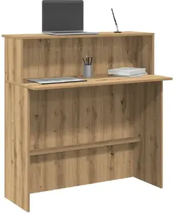 Rakstāmgalds VidaXL modelis 859032 ar Artisan Oak apdari — darba/kompjutera galds