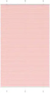 Plisēta aizkaru žalūzija VidaXL modelis 4015470 rozā 120x200 cm auduma platums 119,4 cm