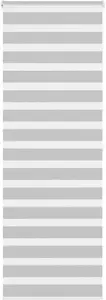 Roller Zebra Blind VidaXL model 4014466, light gray fabric width 80.9 cm, polyester