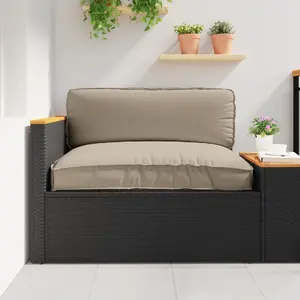 Outdoor Cushion VidaXL Taupe Polyester 120 x 12 x 80 cm