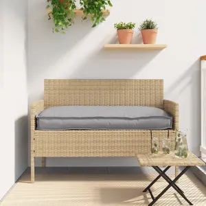 Āra spilvens VidaXL, modelis 42001549, pelēks poliesters, 120 x 12 x 50 cm
