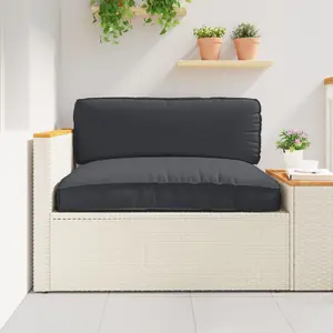 Āra spilvens VidaXL modelis 42001572 Melns poliesters 80 x 120 x 12 cm