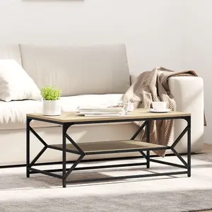 Table top / shelf VidaXL Dąb Sonoma engineered wood with metal frame