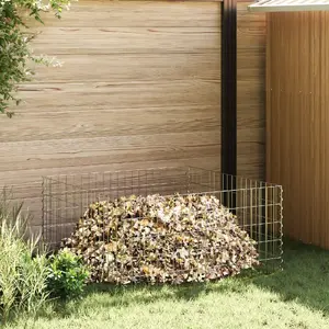 Сетчатая панель VidaXL модульная металлическая 100 x 100 x 50 см серебристая